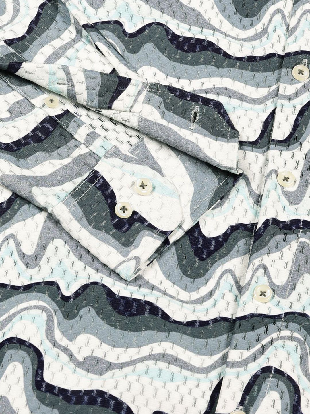 Thomas Scott Men Premium Slim Fit Opaque Printed Casual Shirt