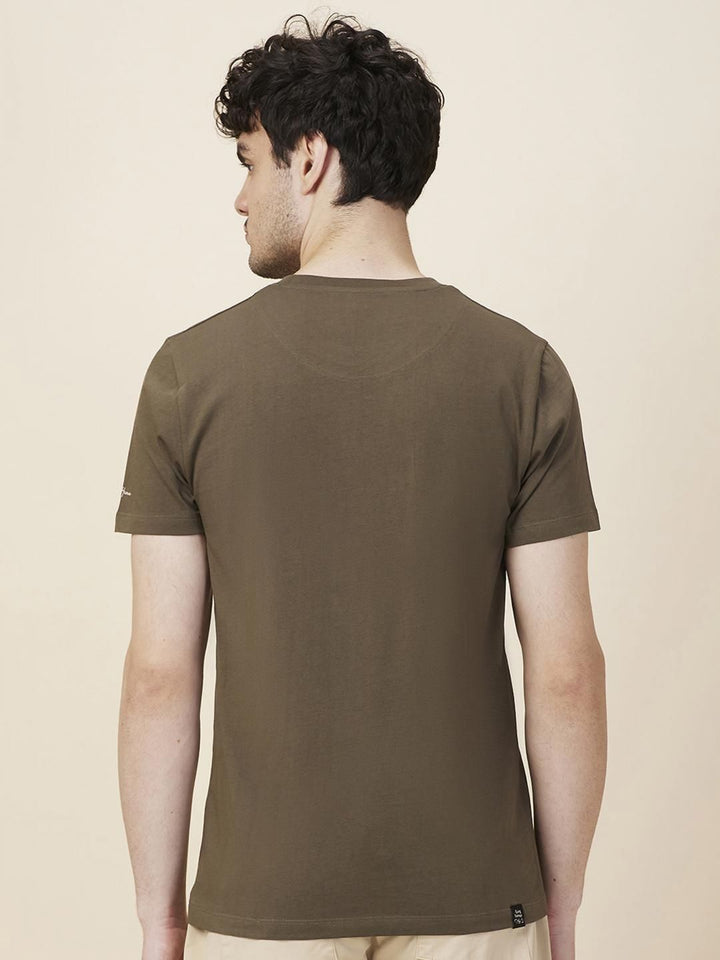 Being Human Men Graphic Printed Round Neck Cotton Slim Fit T-shirt