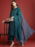 Anouk Tyohar Collection Printed Kurta with Palazzos & Dupatta