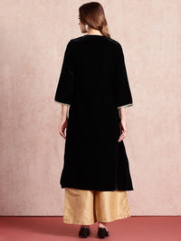 all about you Ethnic Motifs Yoke Design Zari Work Kurta