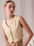 STREET 9 V-Neck Sleeveless Waistcoat
