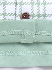 Moms Love Infant Boys Checked Pure Cotton Shirt with Joggers