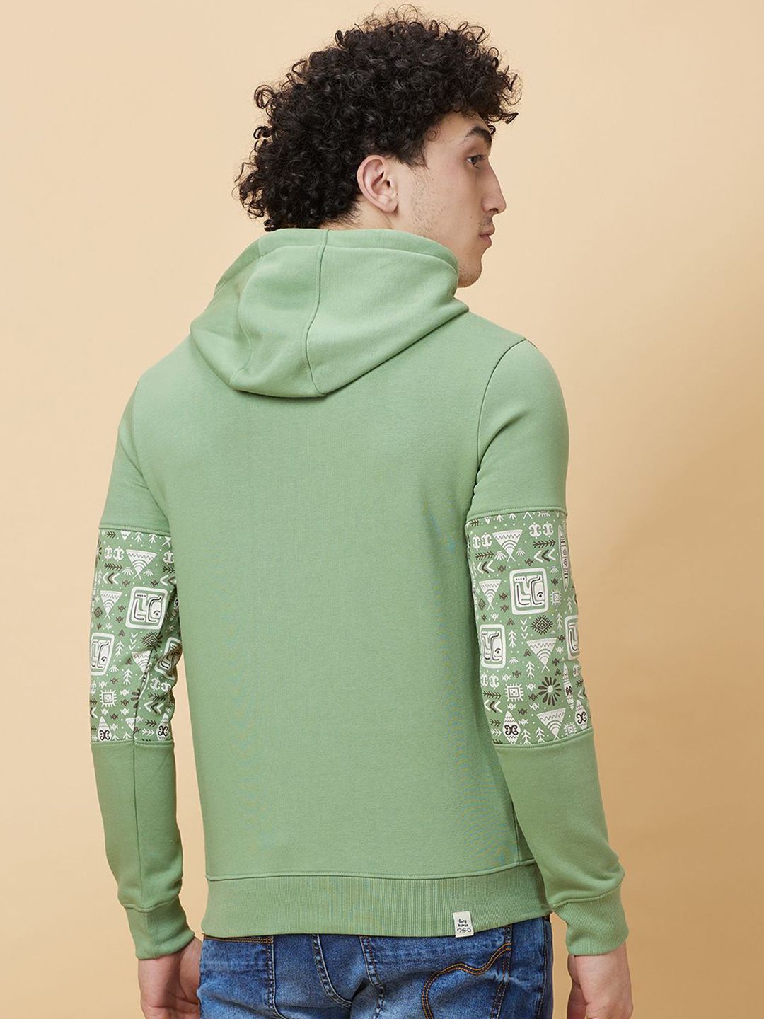 Being Human Printed Hooded Sweatshirt