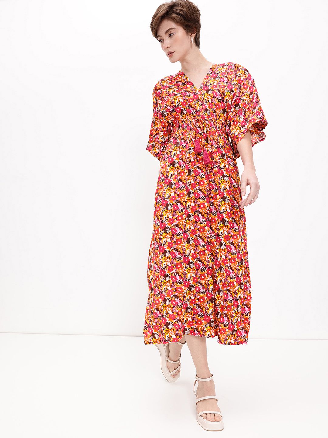 DressBerry Smock Waist Midi Dress