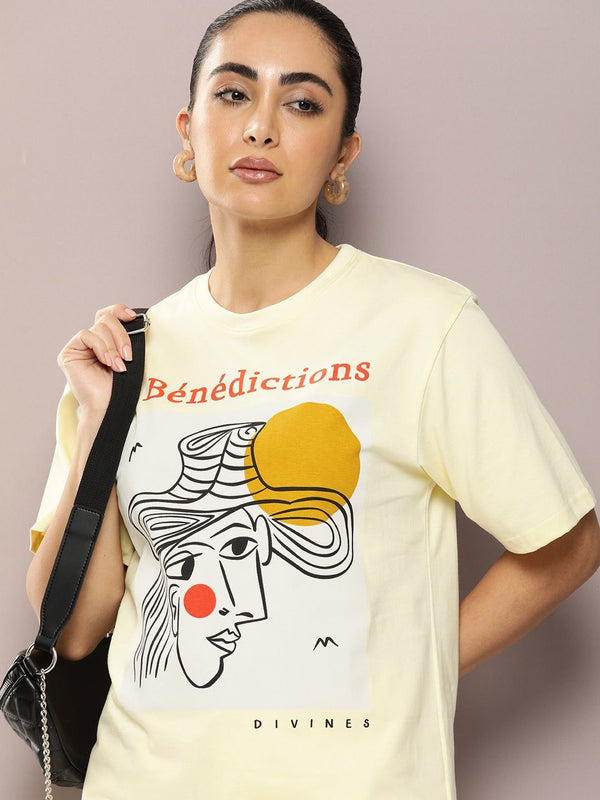 DILLINGER Graphic Printed Oversized Pure Cotton T-Shirt