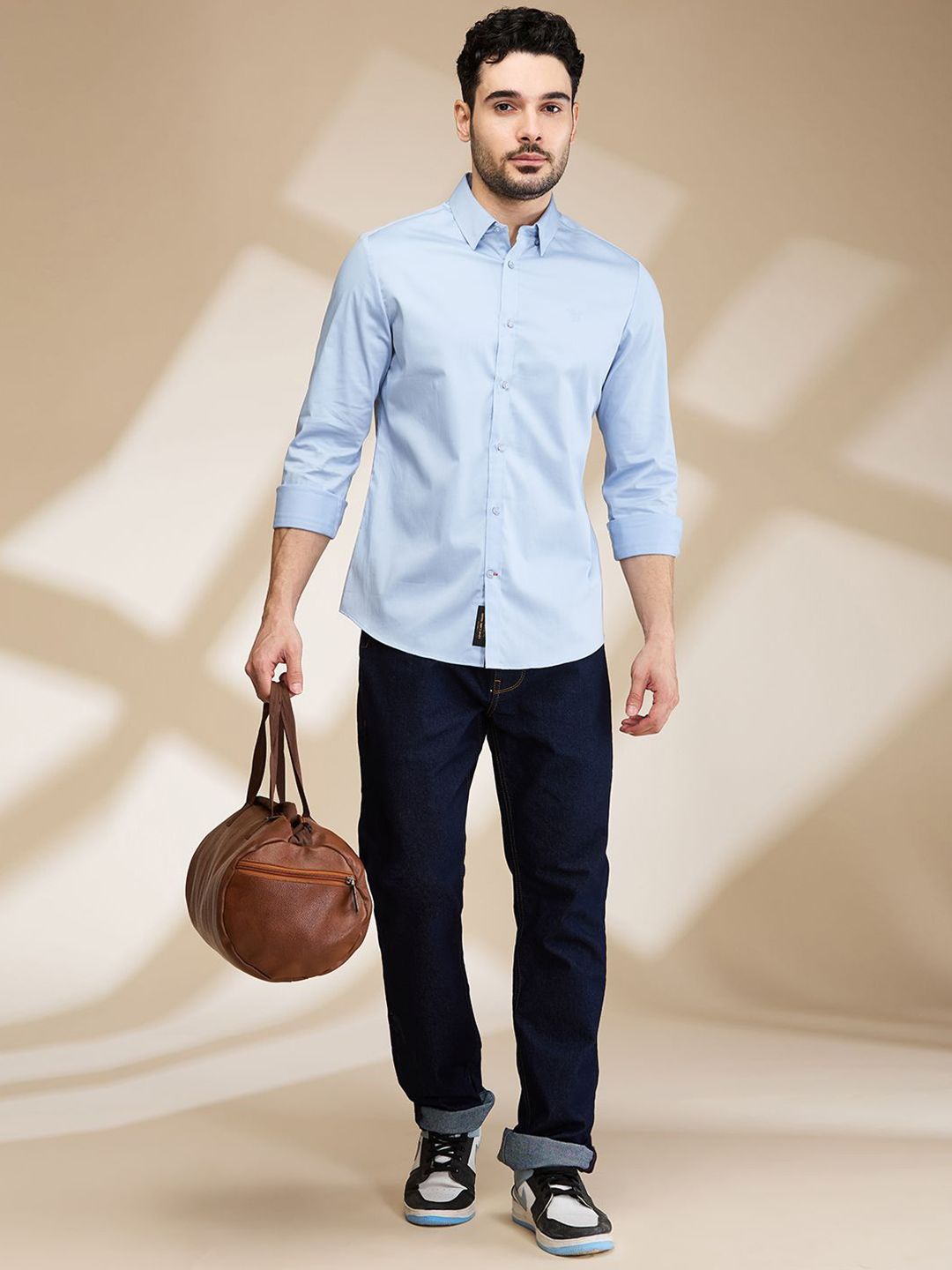 Being Human Men Slim Fit Opaque Casual Shirt