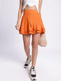 DressBerry Vibrant Vibes Ruffle Mini Skirt
