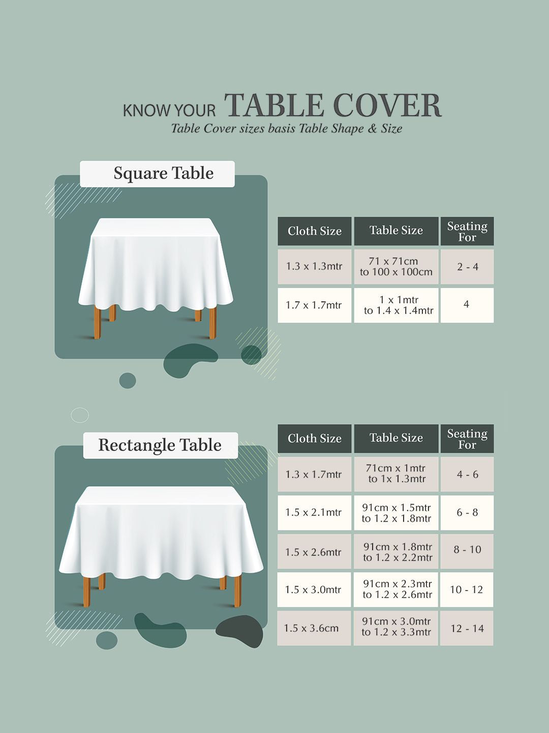 STITCHNEST Yellow & Black Printed Cotton 4-Seater Table Cover