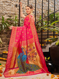 KALINI Woven Design Zari Paithani Saree