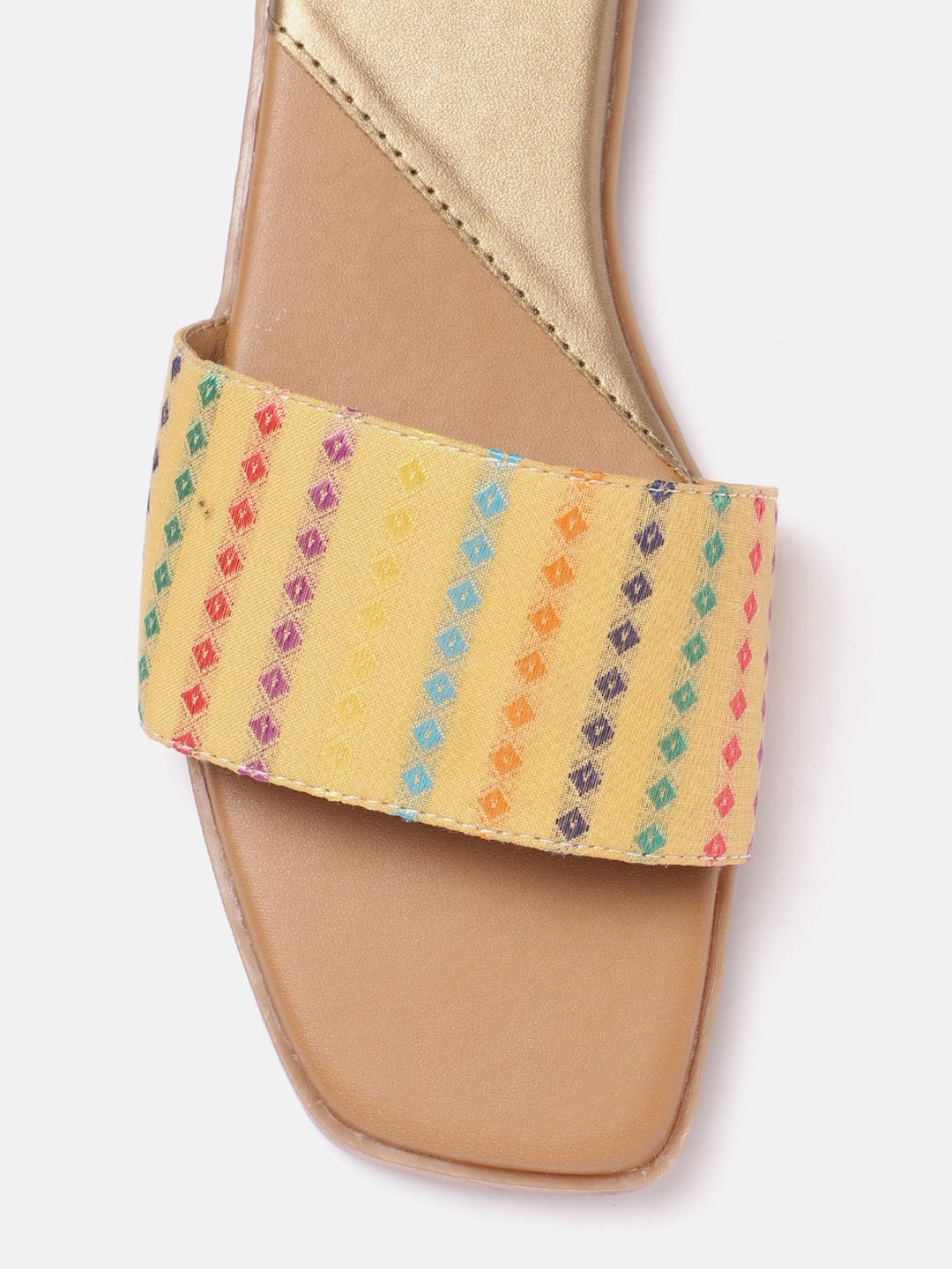 Anouk Women Woven Design Open Toe Flats