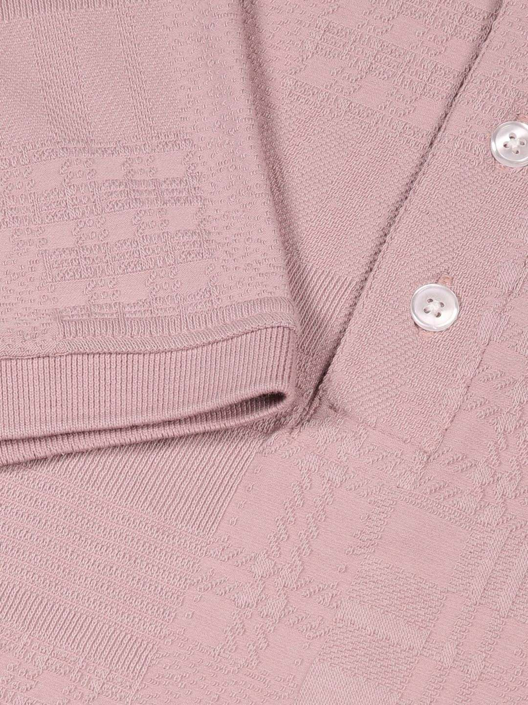 Thomas Scott Men Textured Polo Collar Regular Fit T-shirt