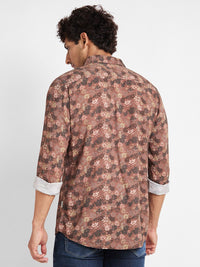 Being Human Slim Fit Floral Printed Casual Shirt