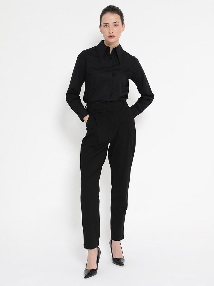 RAREISM Comfort Concealed Button Placket Cotton Formal Shirt