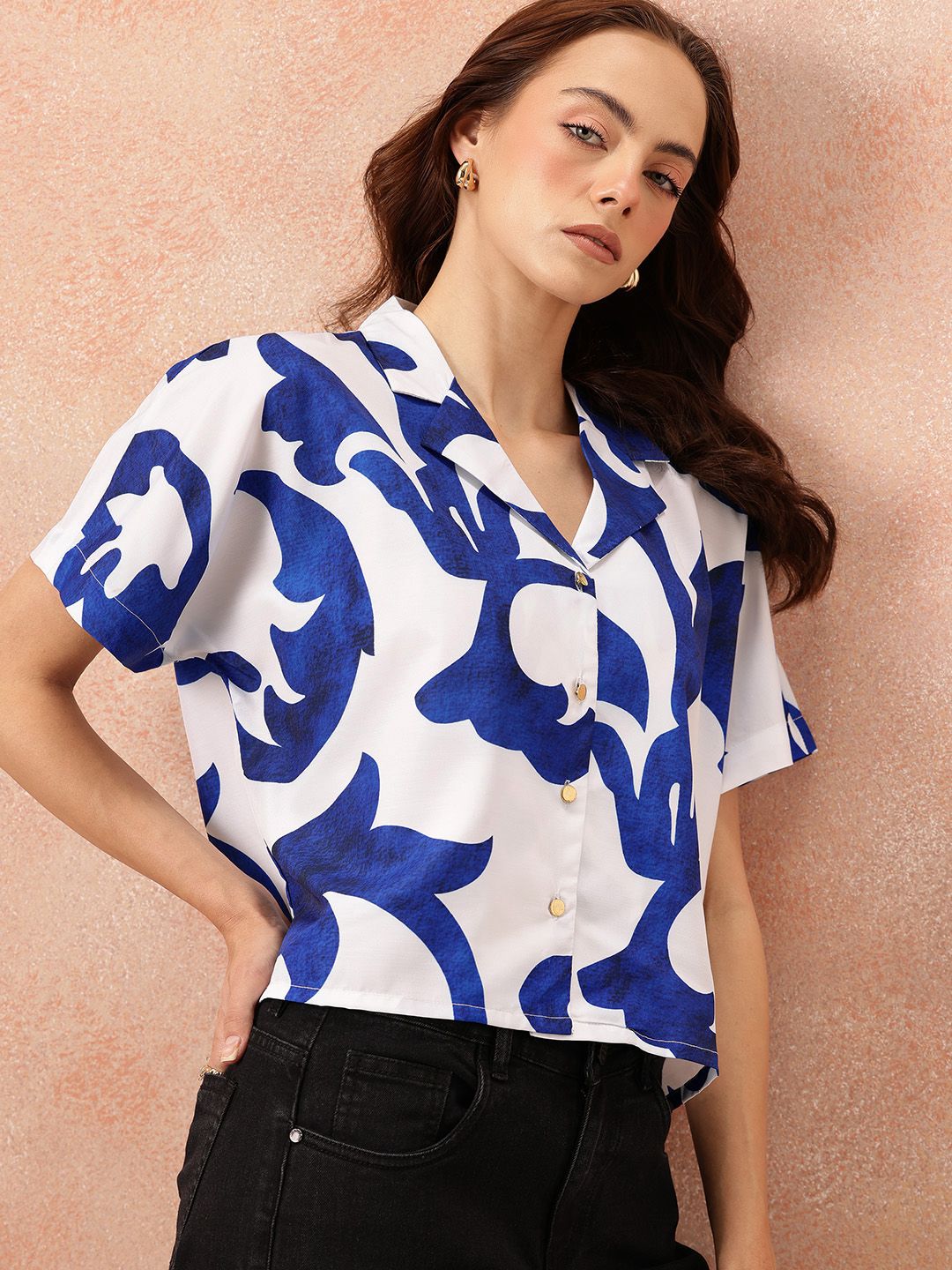 all about you Women Floral Printed Casual Shirt