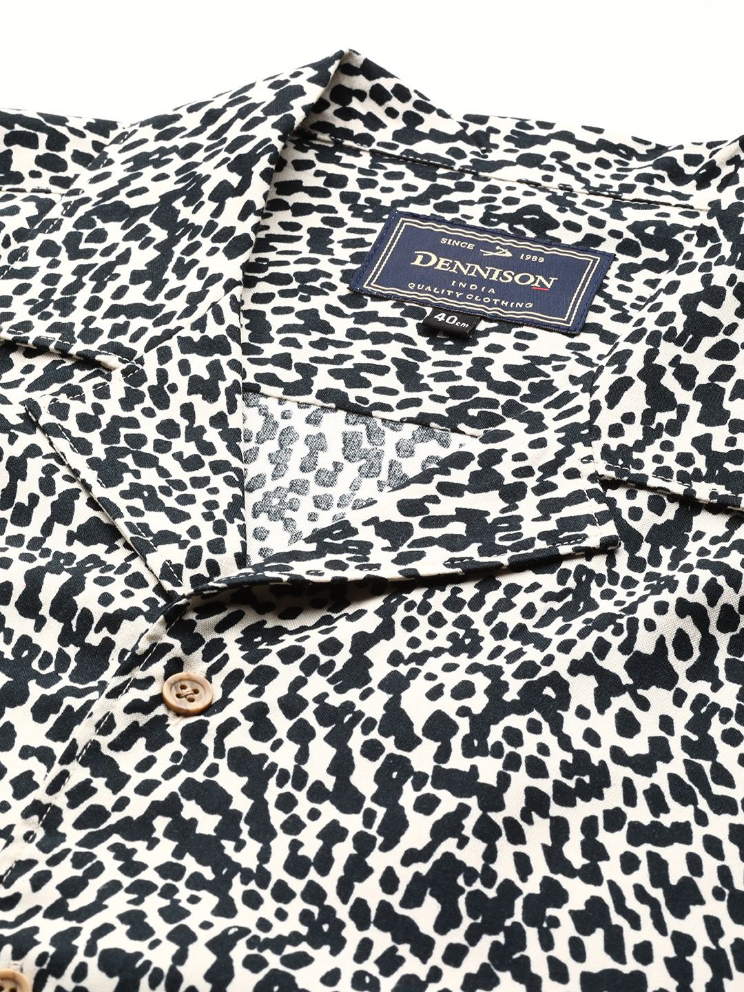 DENNISON Men Smart Block Printed Casual Shirt