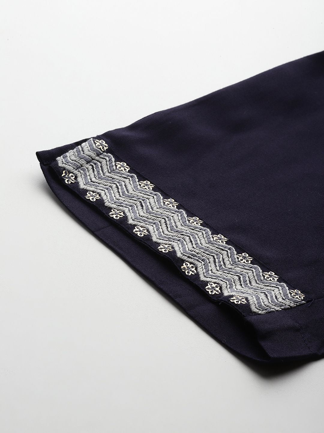 Indo Era Floral Embroidered Sequinned Kurta with Trousers