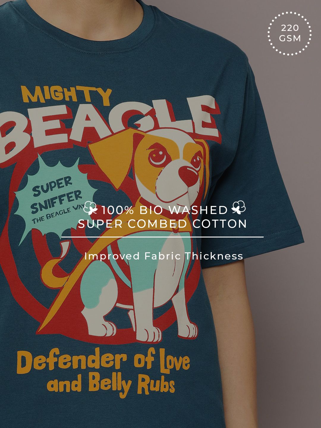 DILLINGER Graphic Printed Oversized Pure Cotton T-shirt