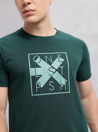 HRX by Hrithik Roshan Brand Logo Print Training T-shirt