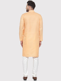 Jompers Men Orange Kurta with Churidar
