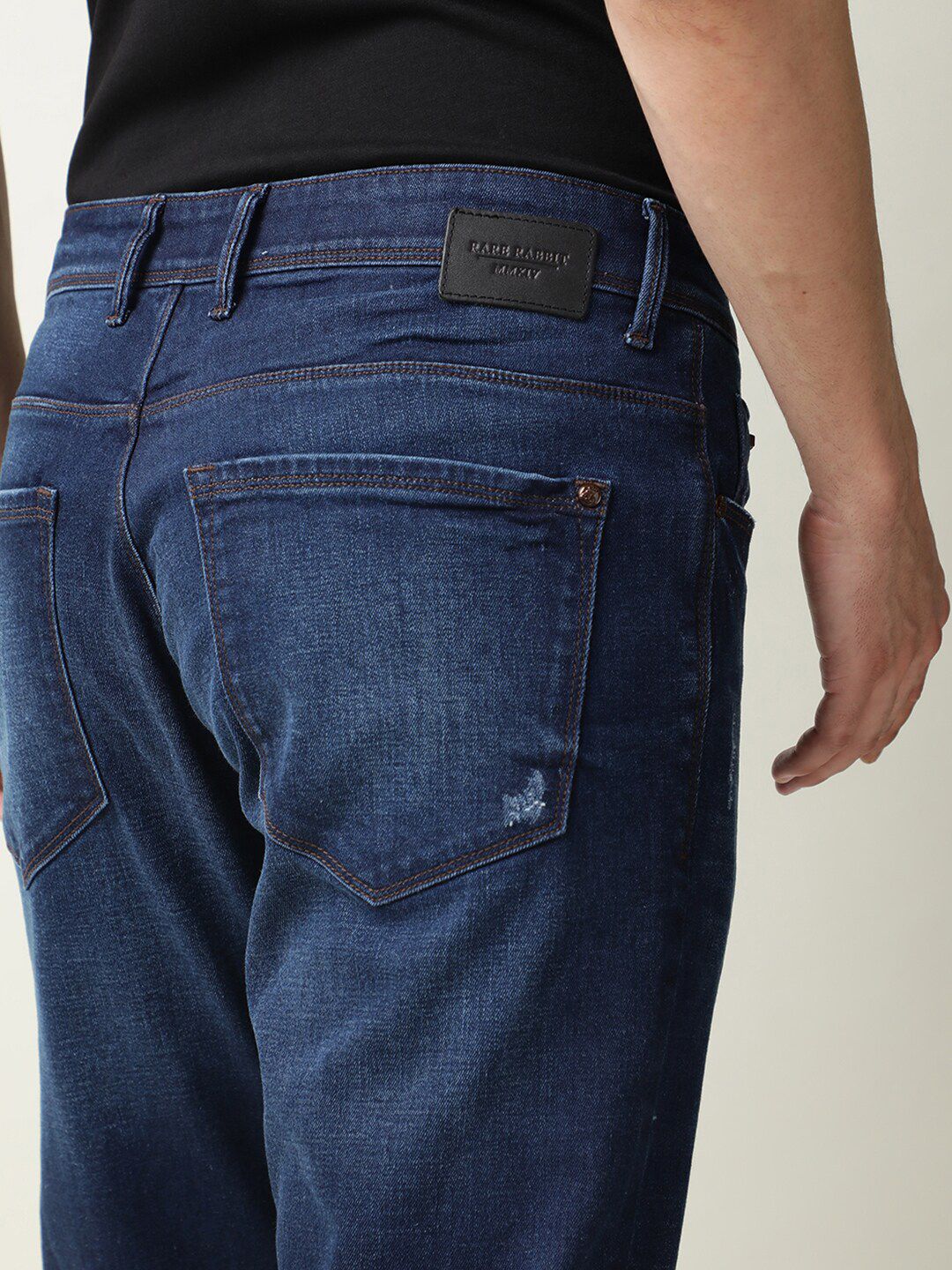 RARE RABBIT Men Reno Slim Fit Cotton Jeans