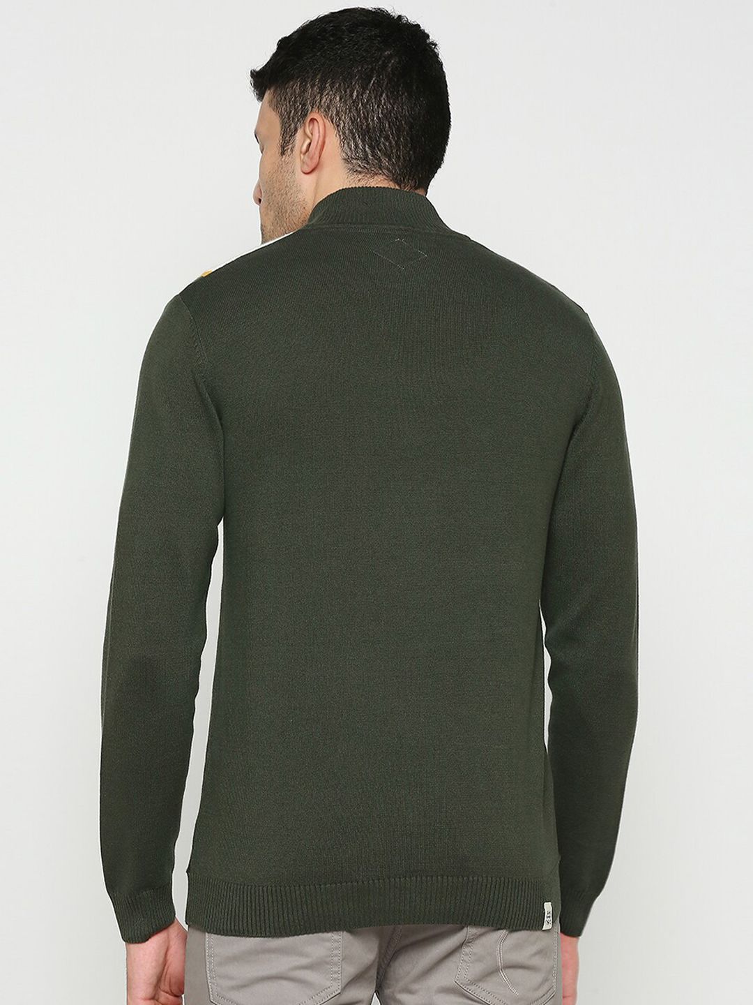 Being Human Colourblocked Half Zip Pullover