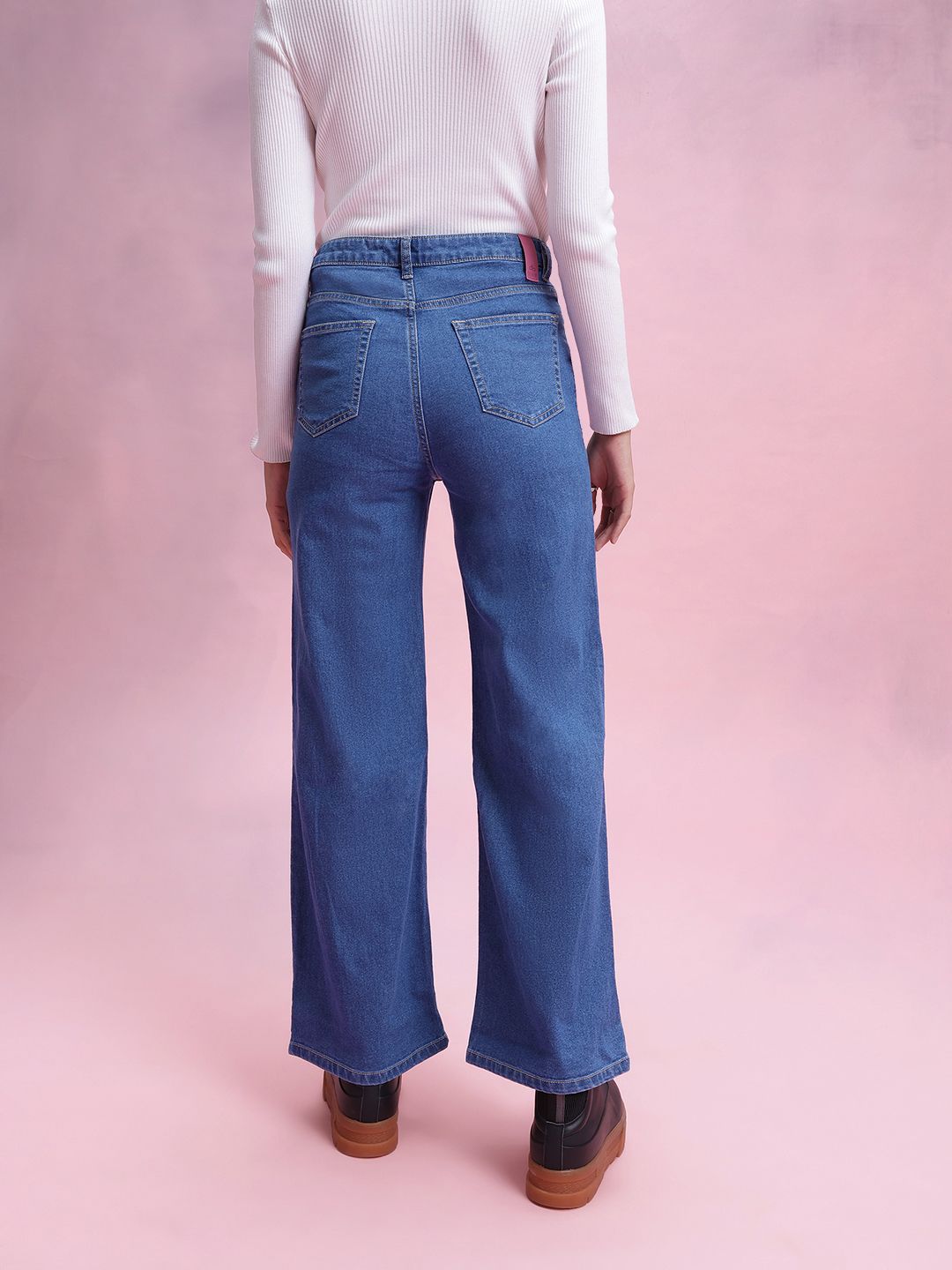 DressBerry Women High-Rise Stretchable Flared Jeans