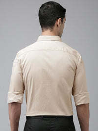 Park Avenue Men Pure Cotton Textured Slim Fit Formal Shirt
