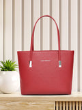 Lino Perros Red Solid Laptop Bag