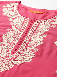 Indo Era Ethnic Motifs Embroidered Thread Work Kurta