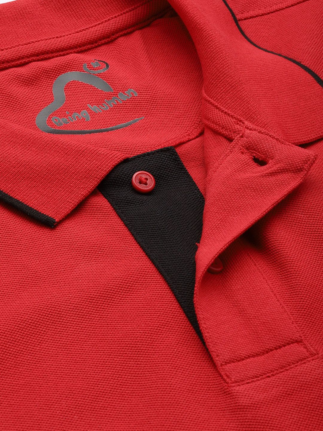 Being Human Polo Collar Pure Cotton T-shirt