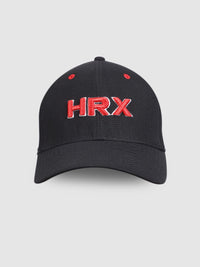 HRX by Hrithik Roshan Unisex Black Embroidered Baseball Cap