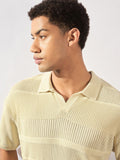 DENNISON Polo Collar Knitted Oversized T-Shirt