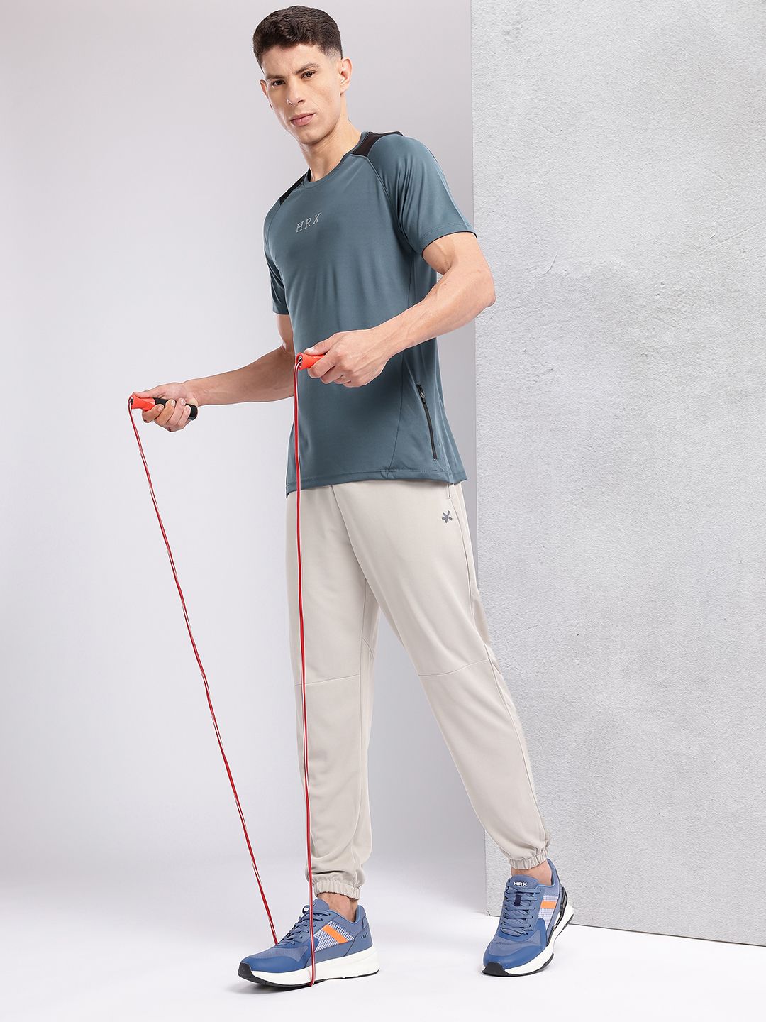 HRX by Hrithik Roshan Brand Logo Print Training T-shirt