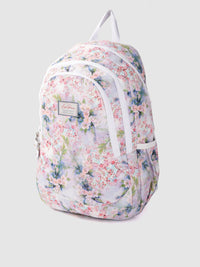 Lino Perros Women Purple & Pink Floral Print 13 Inch Laptop Backpack