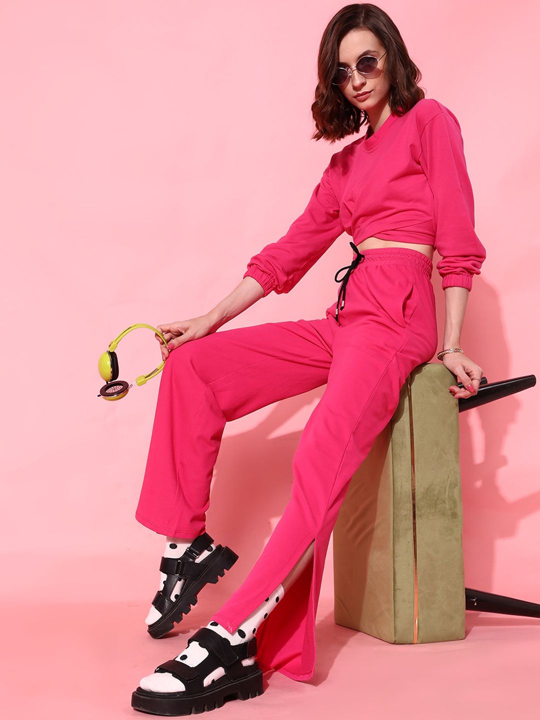 STREET 9 BASICS Women Fuchsia Solid Trousers