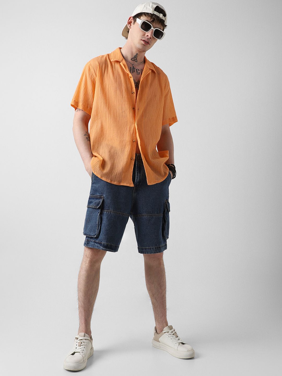 VASTRADO Men Classic Opaque Pure Cotton Casual Shirt