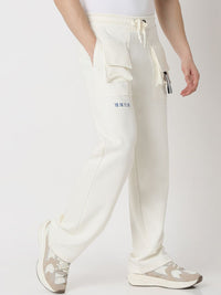 Spykar Men Straight Fit High Rise Track Pant