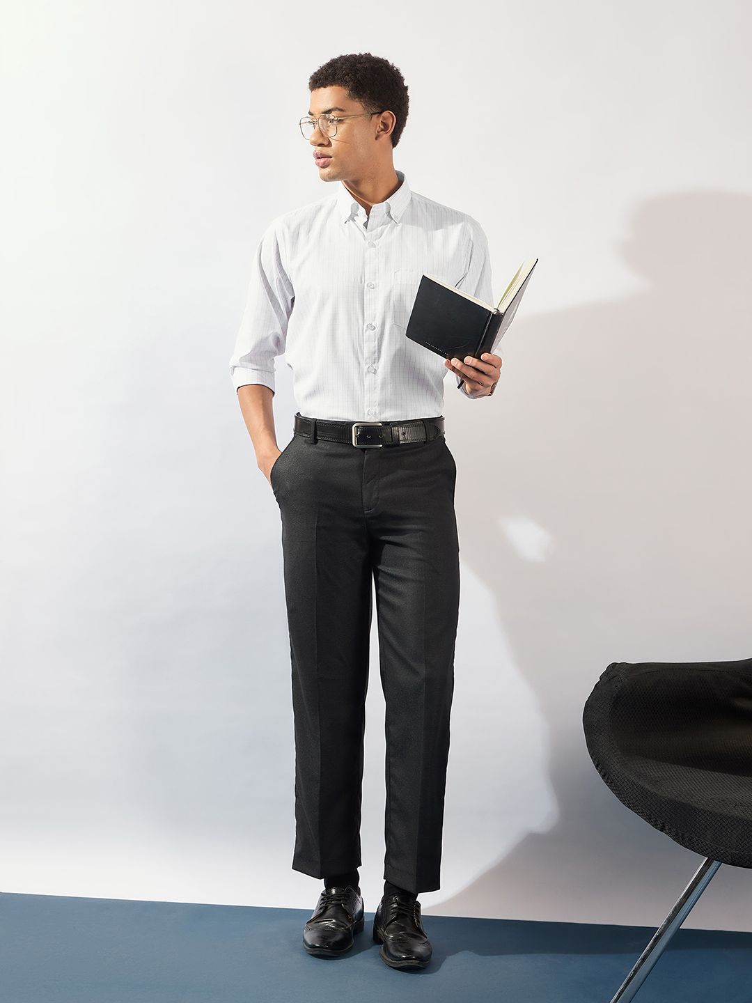 DENNISON Smart Micro Checks Regular Fit Formal Shirt