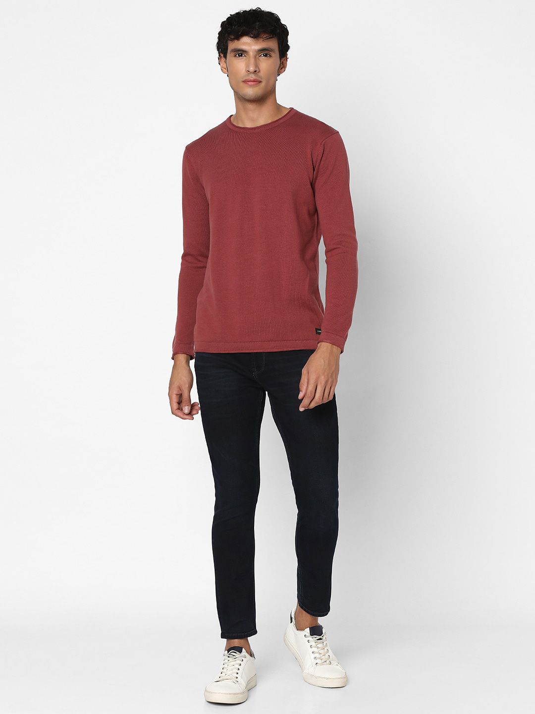 SPYKAR Round Neck Cotton Pullover