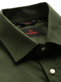 Raymond Self Design Slim Fit Pure Cotton Formal Shirt