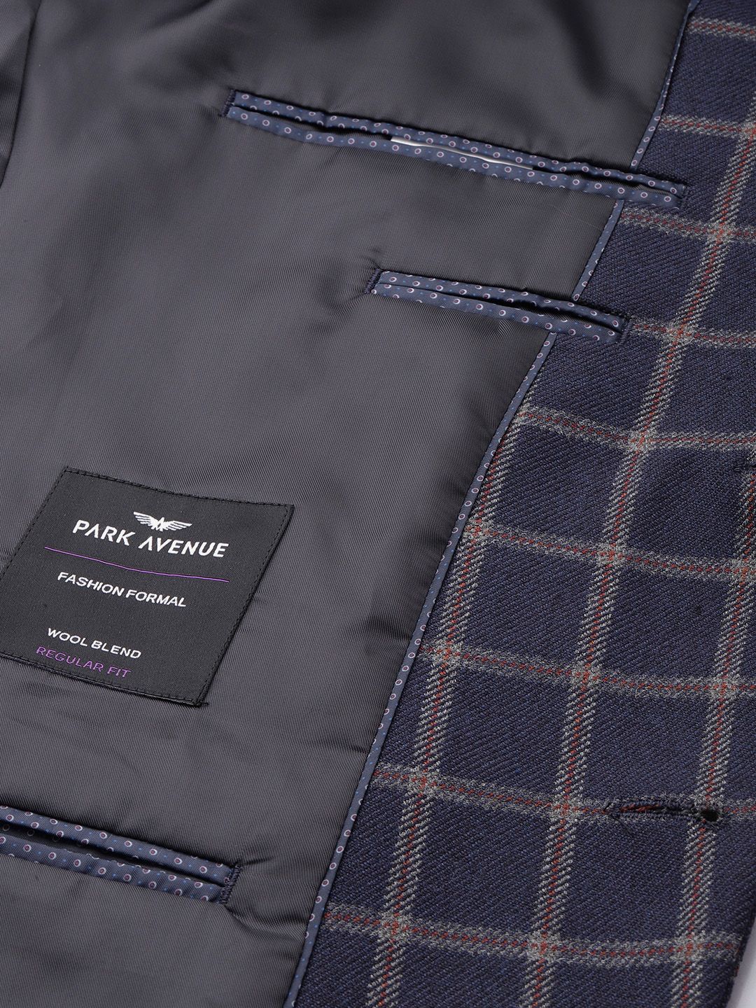 Park Avenue Checked Formal Blazer