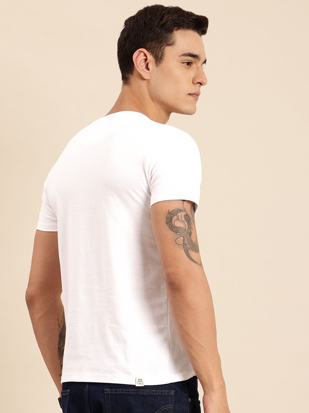 Being Human Pure Cotton Graphic Printed T-shirt