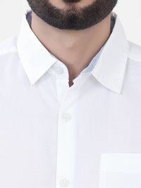 VASTRADO Classic Spread Collar Long Sleeves Slim Fit Casual Shirt