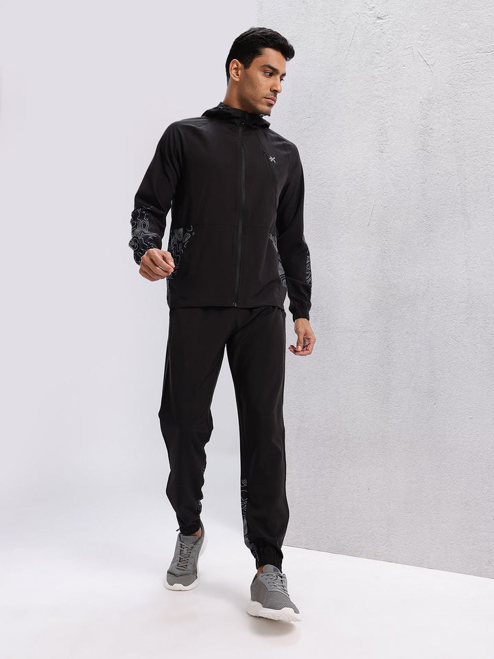 HRX by Hrithik Roshan Men Printed Rapid-Dry Running Tracksuit