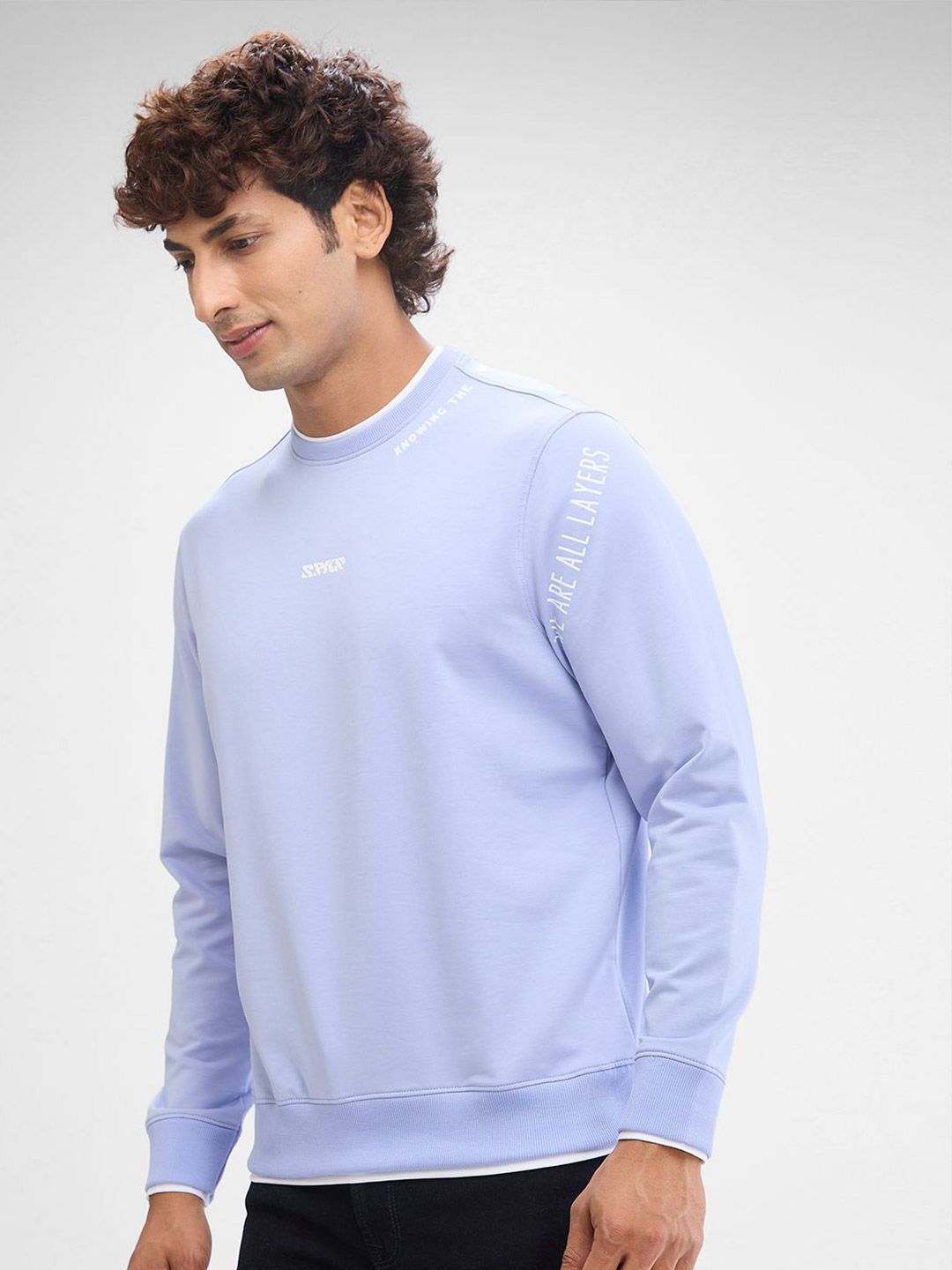 SPYKAR Men Hooded Long Sleeves Sweatshirt