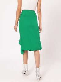 DressBerry Ruching Ruffled Straight Skirt