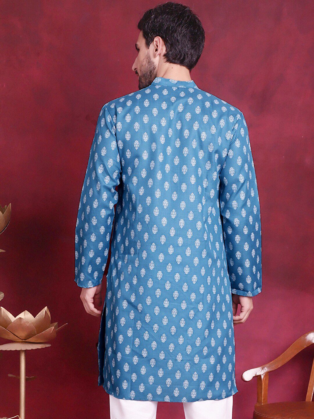 Jompers Ethnic Motif Printed Straight Kurta