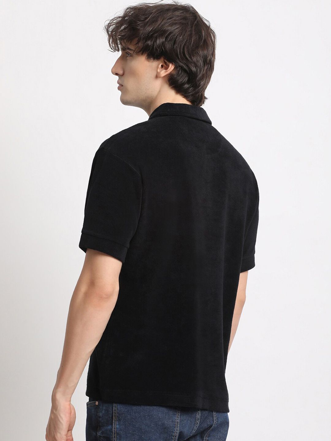 THE BEAR HOUSE Polo Collar Cotton T-shirt