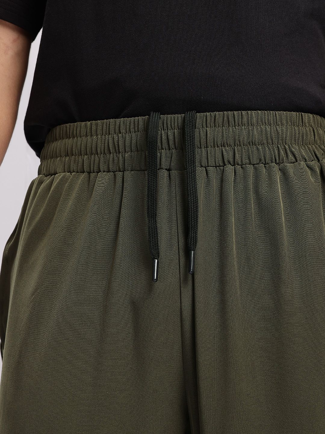 HRX by Hrithik Roshan Men Striped Detail Relaxed Fit Toggled Track Pants