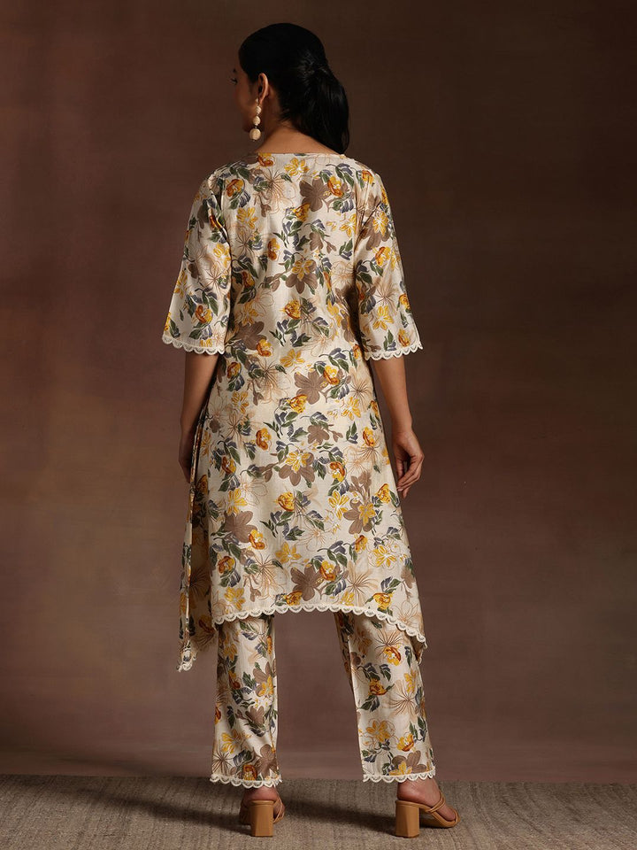 Libas Floral Printed Kurta With Trouser